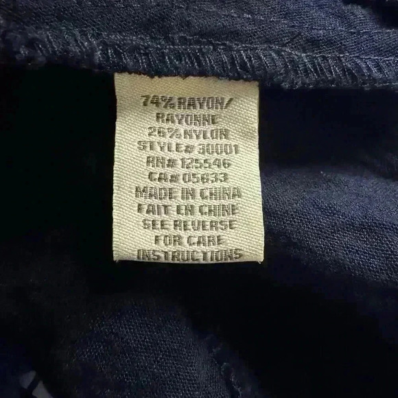 Kristin Crenshaw Women’s S Black Crinkle Tunic w/Pocket Hobo 3/4 Sleeve Top - Picture 10 of 12